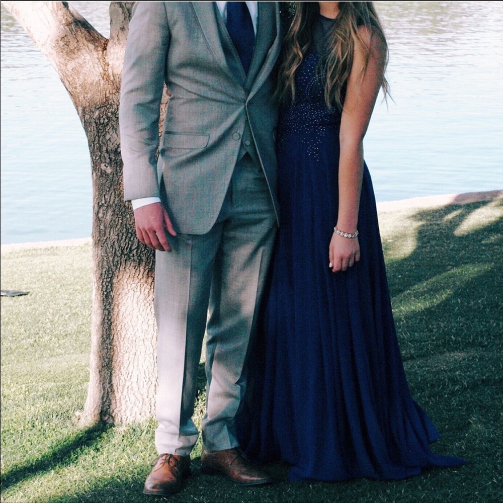 Navy Blue Formal Dress